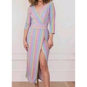 JessaKae Luminaria Dress 1X Rainbow Festival Whimsical Kawaii DiscoNWT